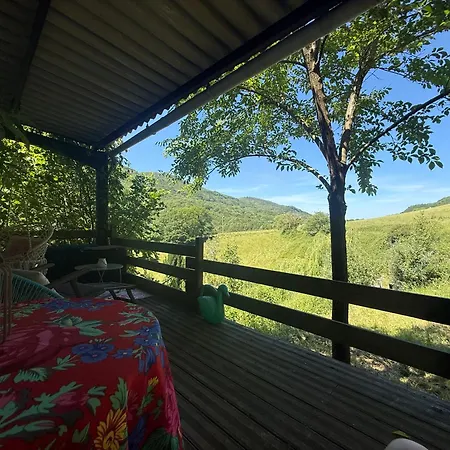 Aurinko : Caravane Avec Bain Nordique بيت ضيافة Roquefort-Les-Cascades