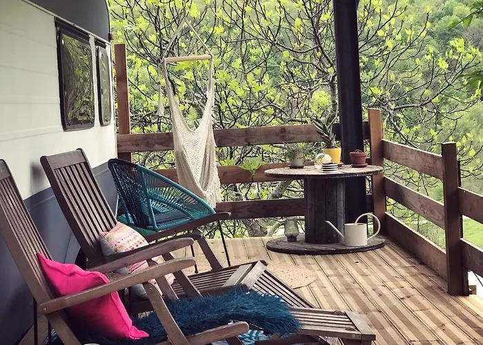 Aurinko : Caravane Avec Bain Nordique Roquefort-Les-Cascades