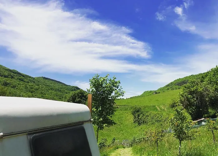 Aurinko : Caravane Avec Bain Nordique Gasthuis Roquefort-Les-Cascades