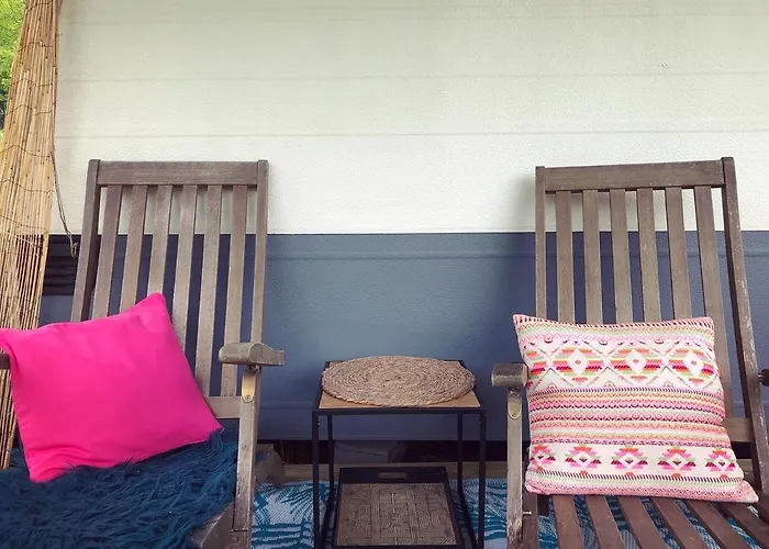 Aurinko : Caravane Avec Bain Nordique Gasthuis Roquefort-Les-Cascades